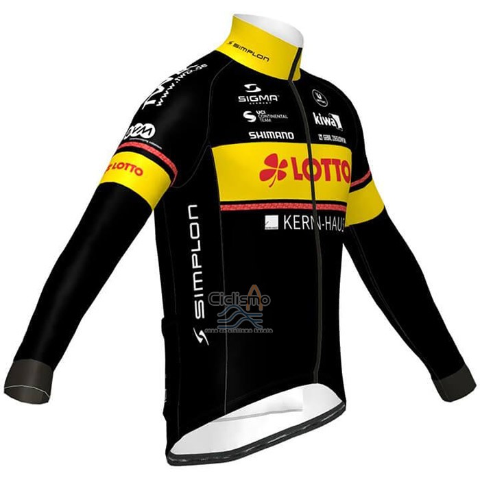 Lotto-kern Hausnegro Ropa Ciclismo Culotte Largo 2020 Hombre Mangas Largas AMarillo
